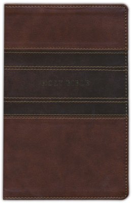 NKJV Large Print Reference Bible Brown Leather