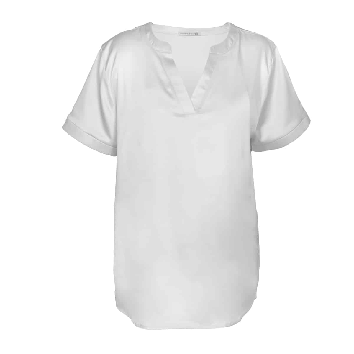 Silky Satin V-Neck Top
