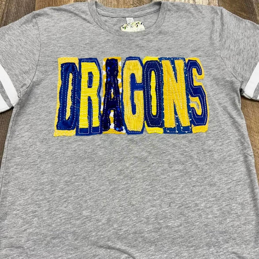 Dragons Fabric Applique Tshirt