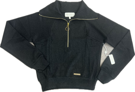 Simply Violet Half Zip Shimmer Black