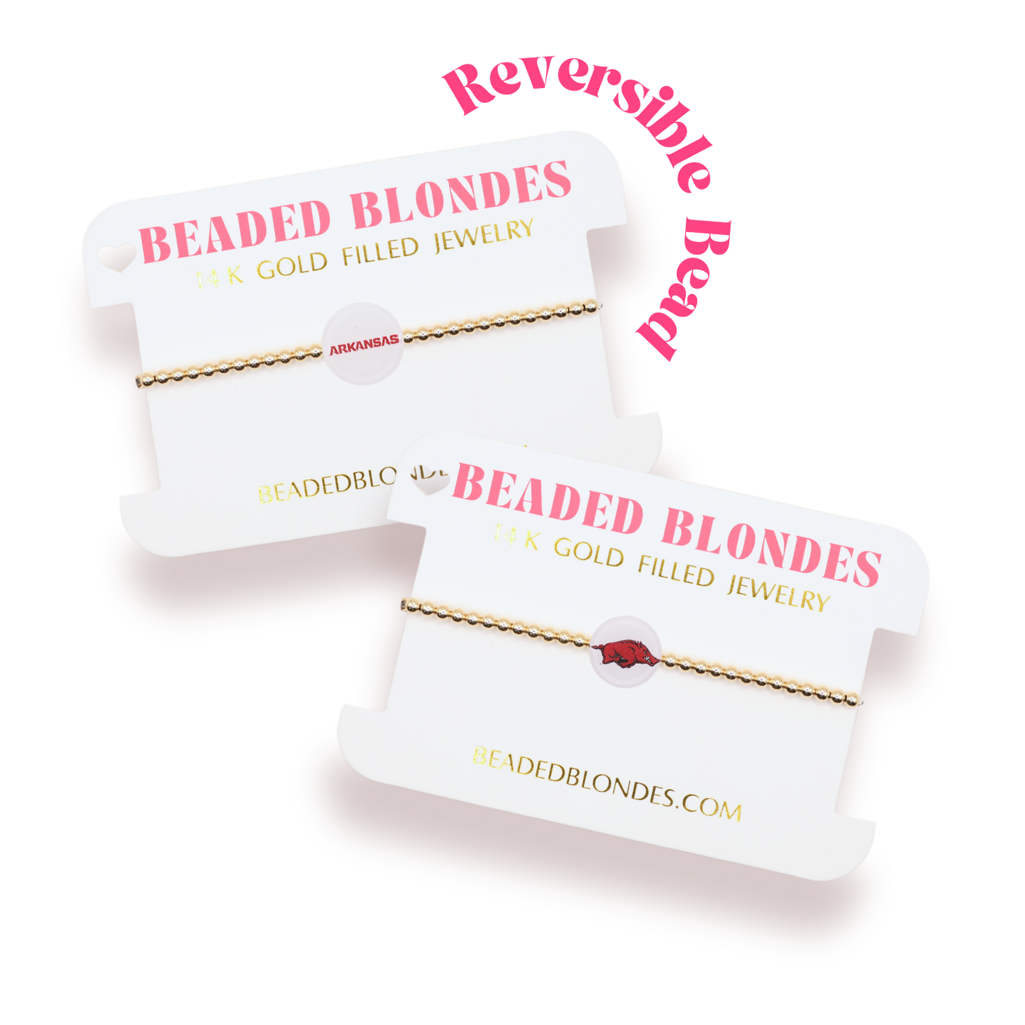 Arkansas Logo Bracelet: Sprinkle / Standard 6.75 Inch