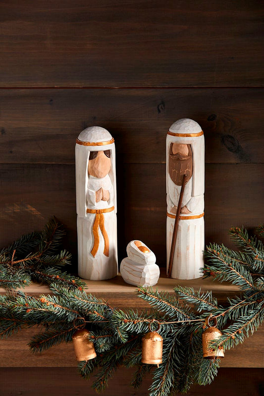 Nativity Carved Sitter Set