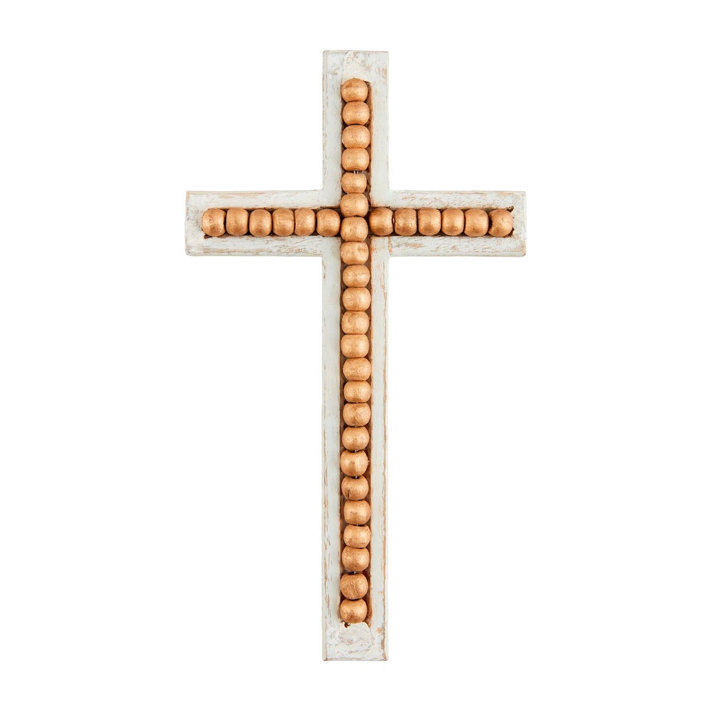 Large Gold Beaded Cross