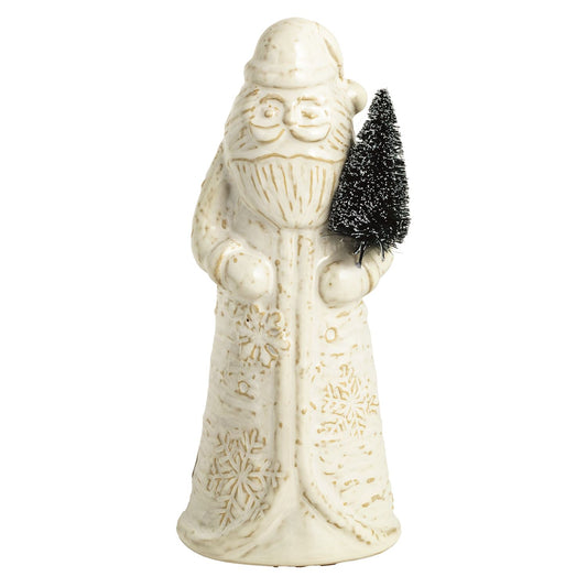 Small White Christmas Santa Sitter