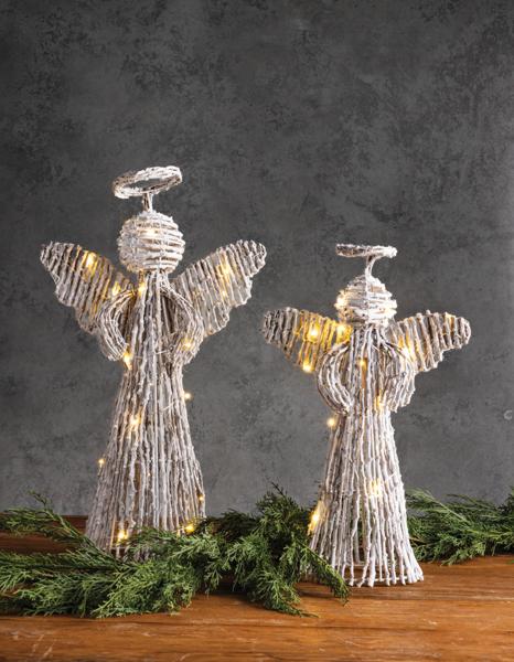 Rattan LED Angel