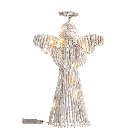 Rattan LED Angel