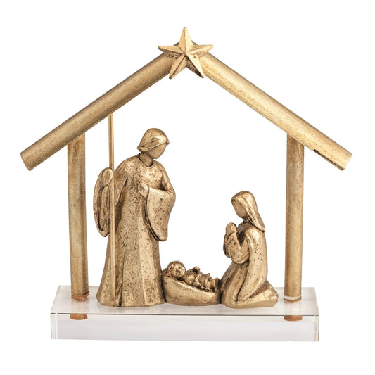 Gold Nativity Display