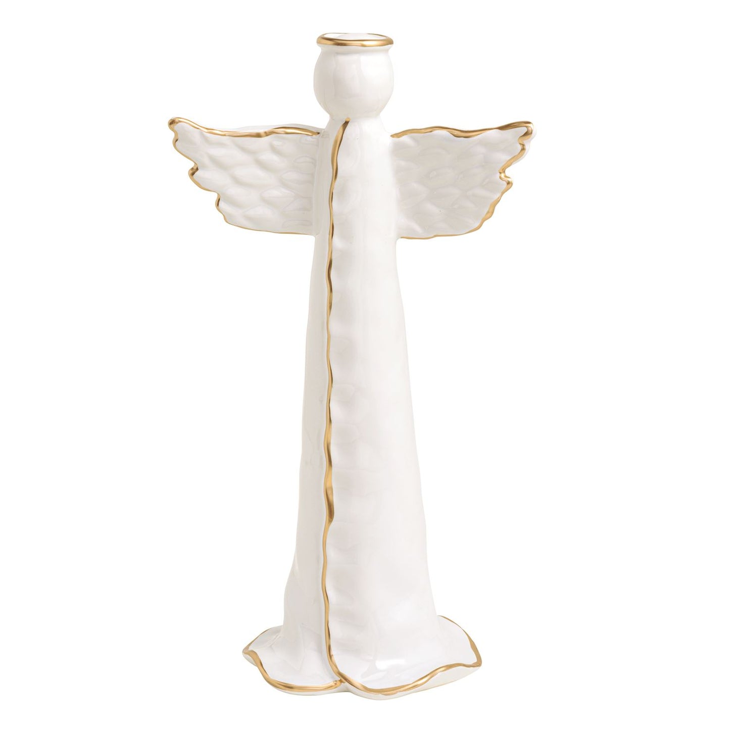 Large Gold Detail Ceramic Angel