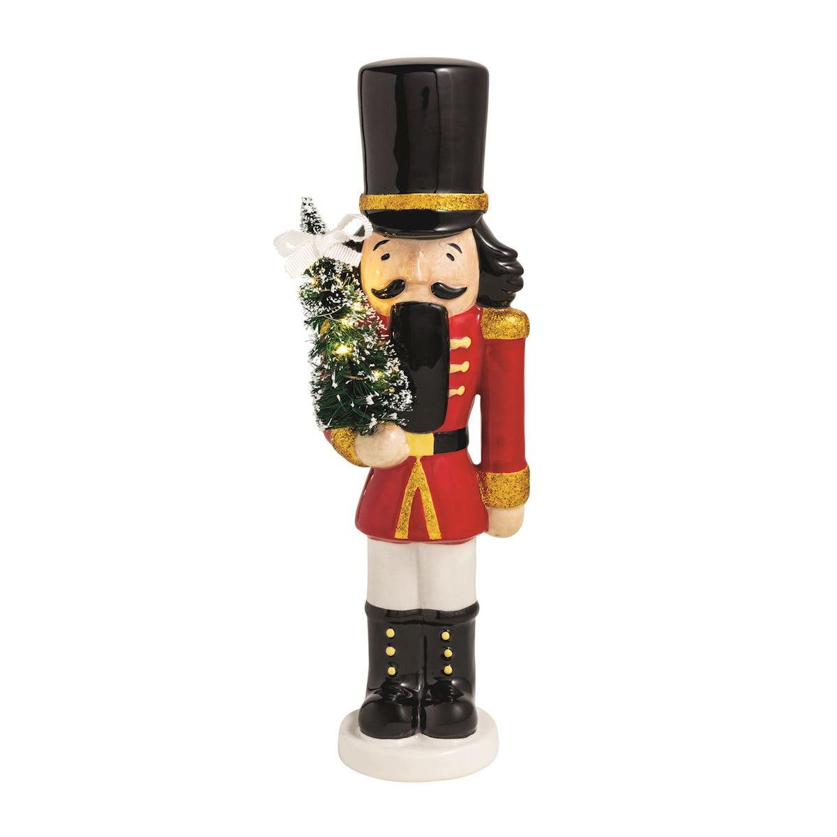 Red Nutcracker Light-Up Sitter