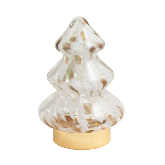 Small White & Gold Tortoise Tree