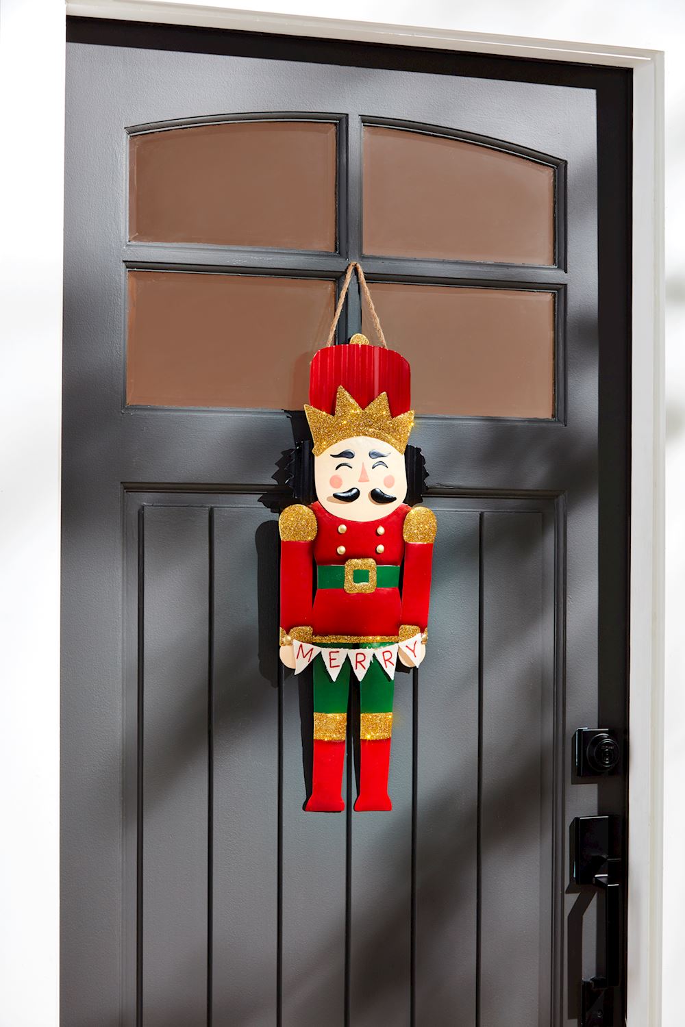 Tin Nutcracker Door Decor