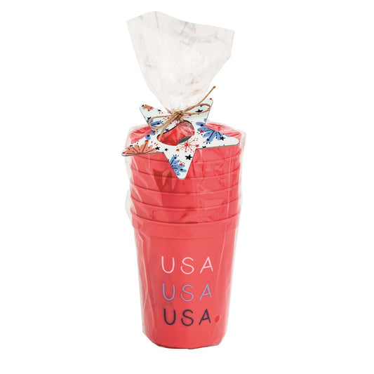 Red Americana Party Cup