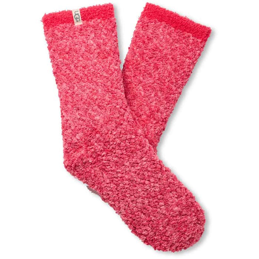 W Cozy Chenille Sock Hibiscus Pink