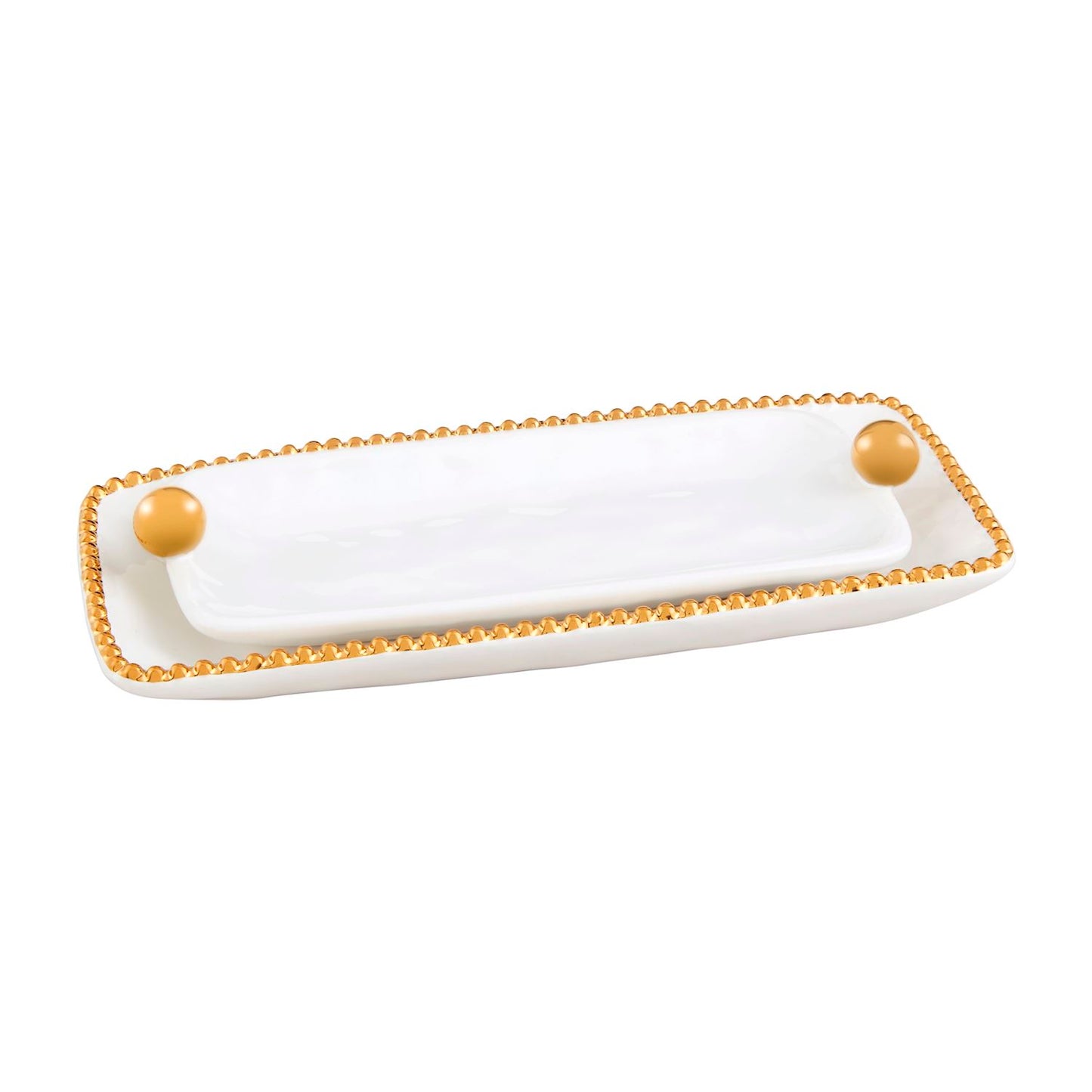 Gold Bead Dish Set