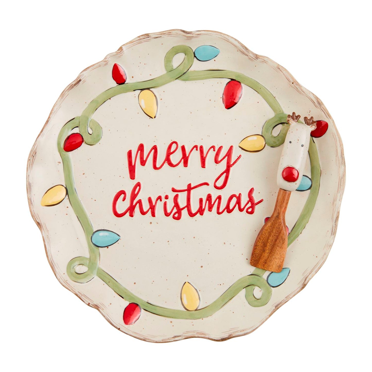 Christmas Lights Cookie Platter Set