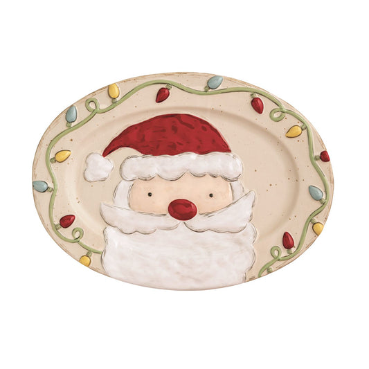 Farm Christmas Santa Platter