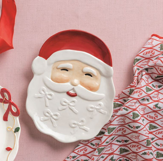 Santa Bow Platter