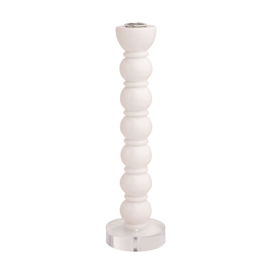Lg Wht Resin Taper Holder