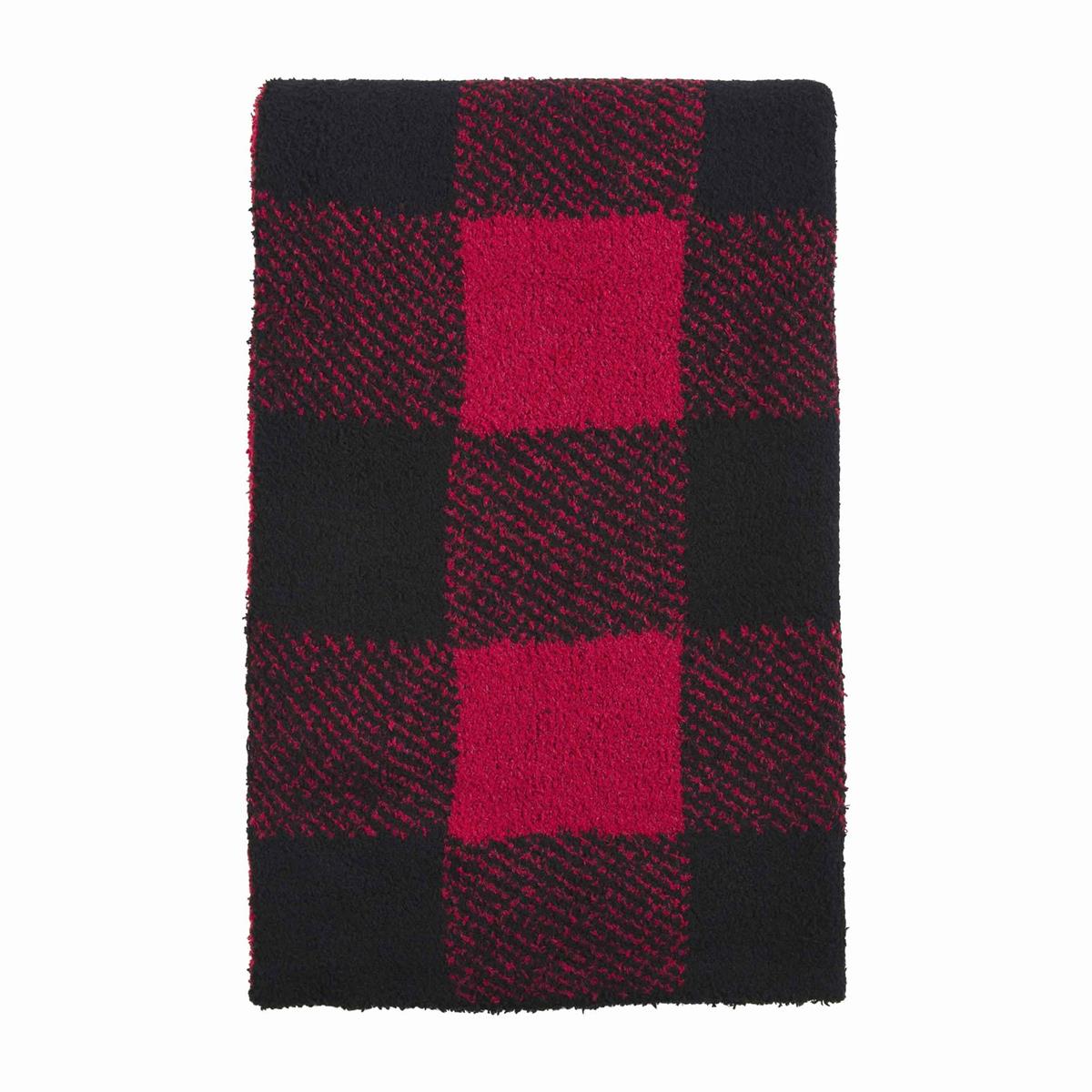 Red Buffalo Check Chenille Throw