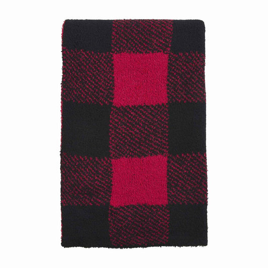 Red Buffalo Check Chenille Throw