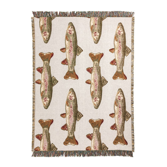 Fish Jacquard Blanket