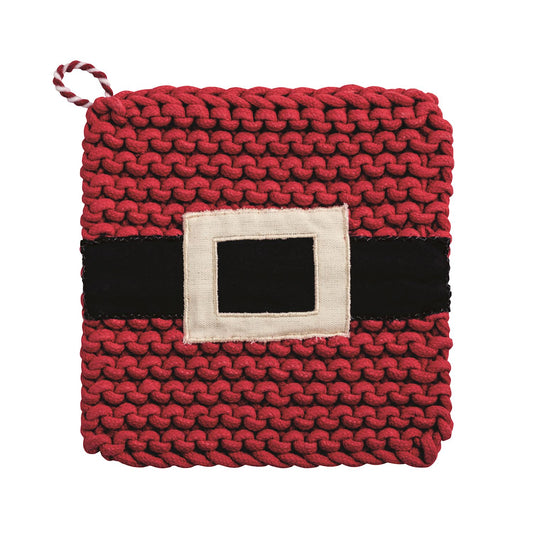 Santa Belt Christmas Potholder