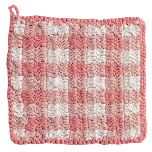 Pink Check Pot Holder