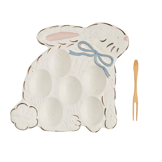 Blue Small Deviled Egg Platter