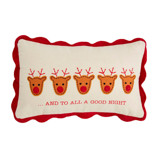 Deer Light Up Christmas Pillow