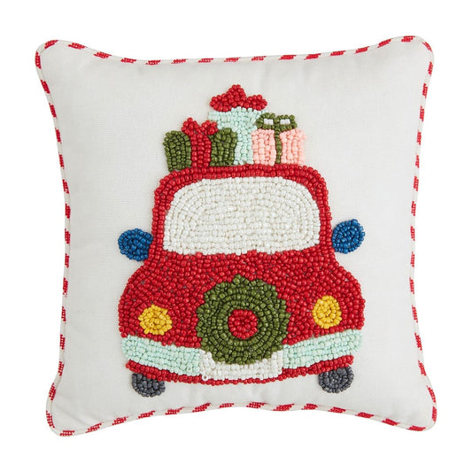 Christmas Beaded Pillow (Small)