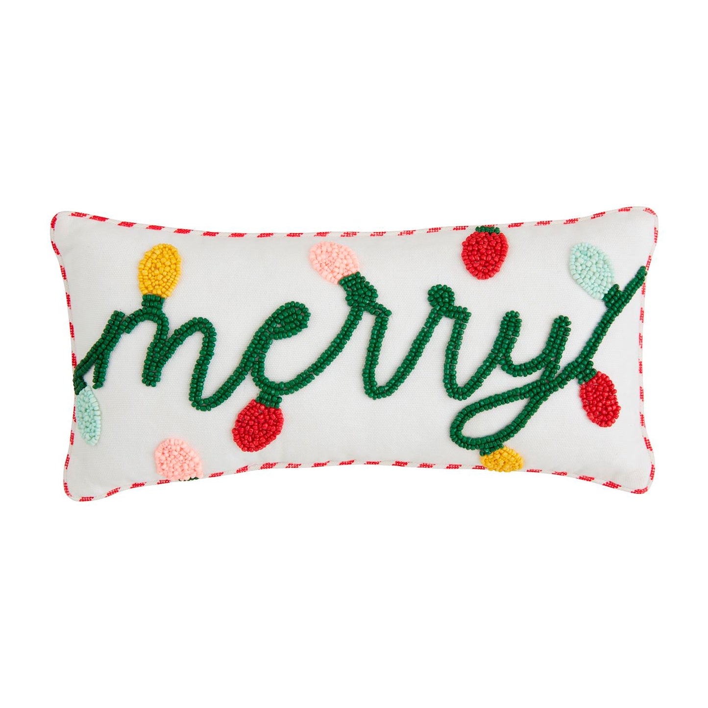 Christmas Beaded Pillow (Small)