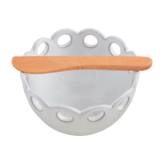 Circle Scallop Dip Bowl Set
