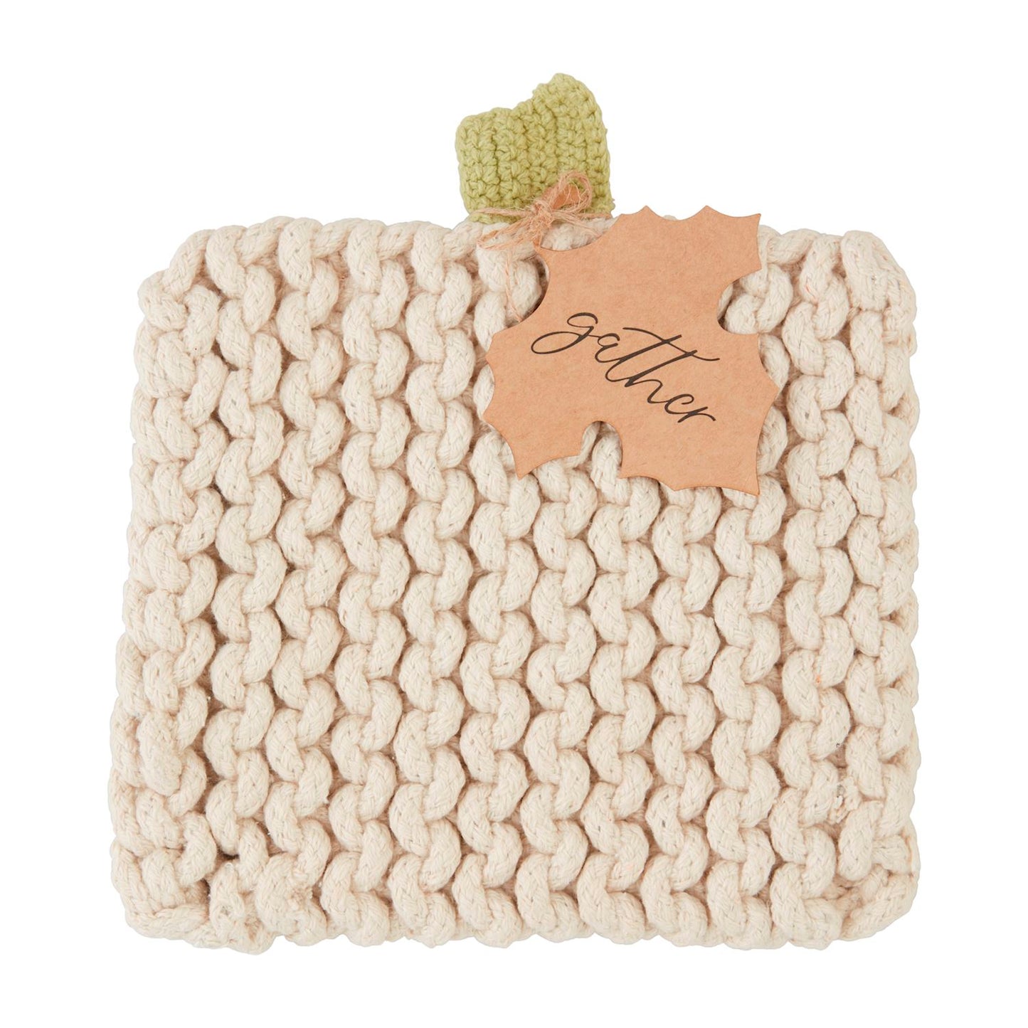 Pumpkin Knit Trivet