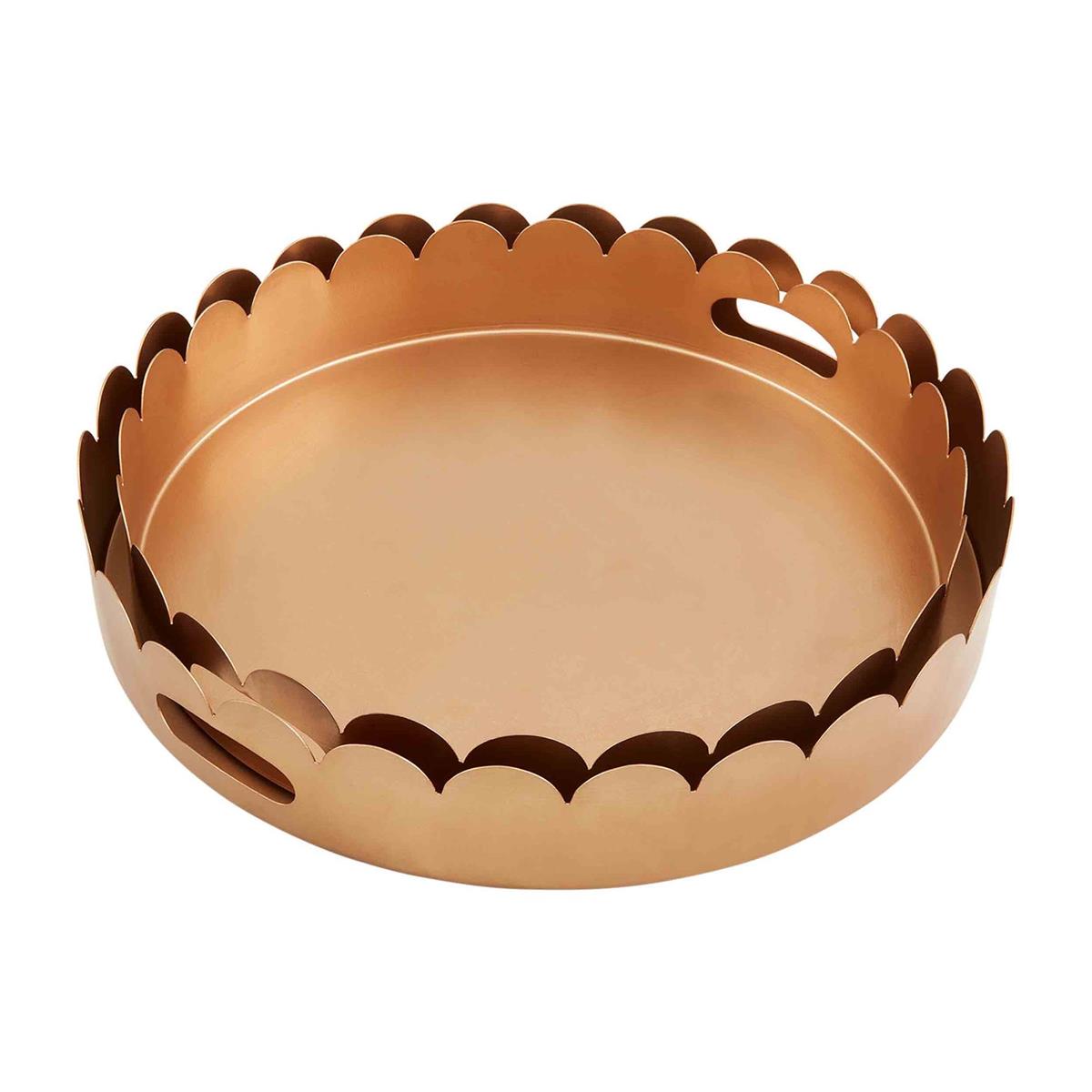 Gold Scallop Tray Set of 2