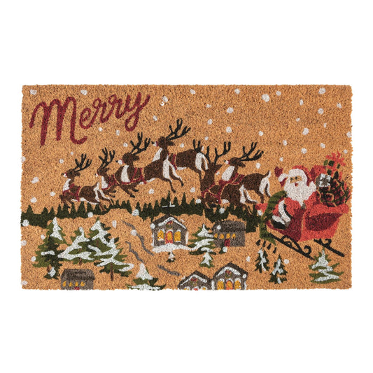 Merry Santa Door Mat