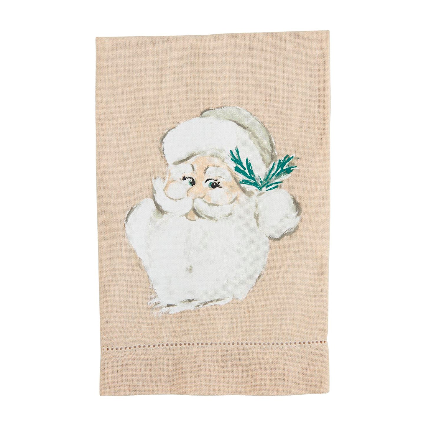 White Christmas Painted Towel