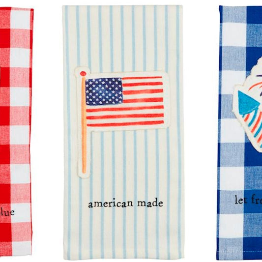 Flag Americana Canvas Patch Towel