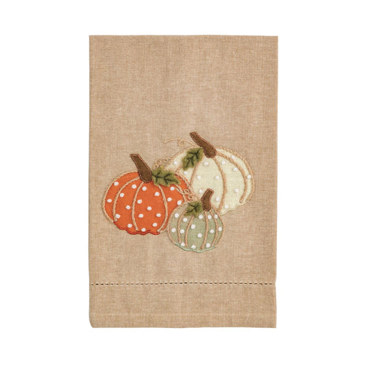Assorted Pumpkin French Knot Towel