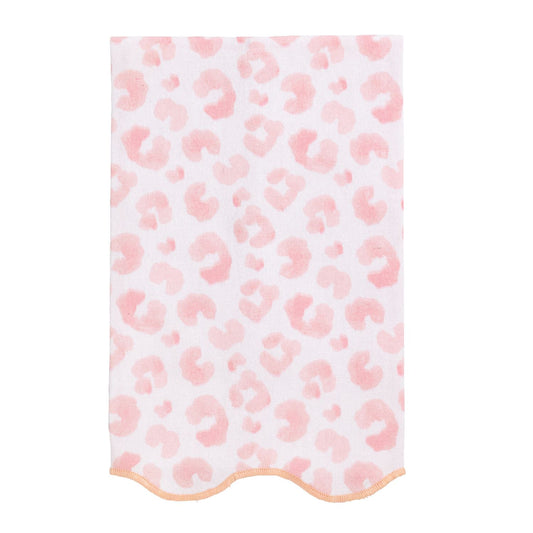 Pink Leopard Printed Towel