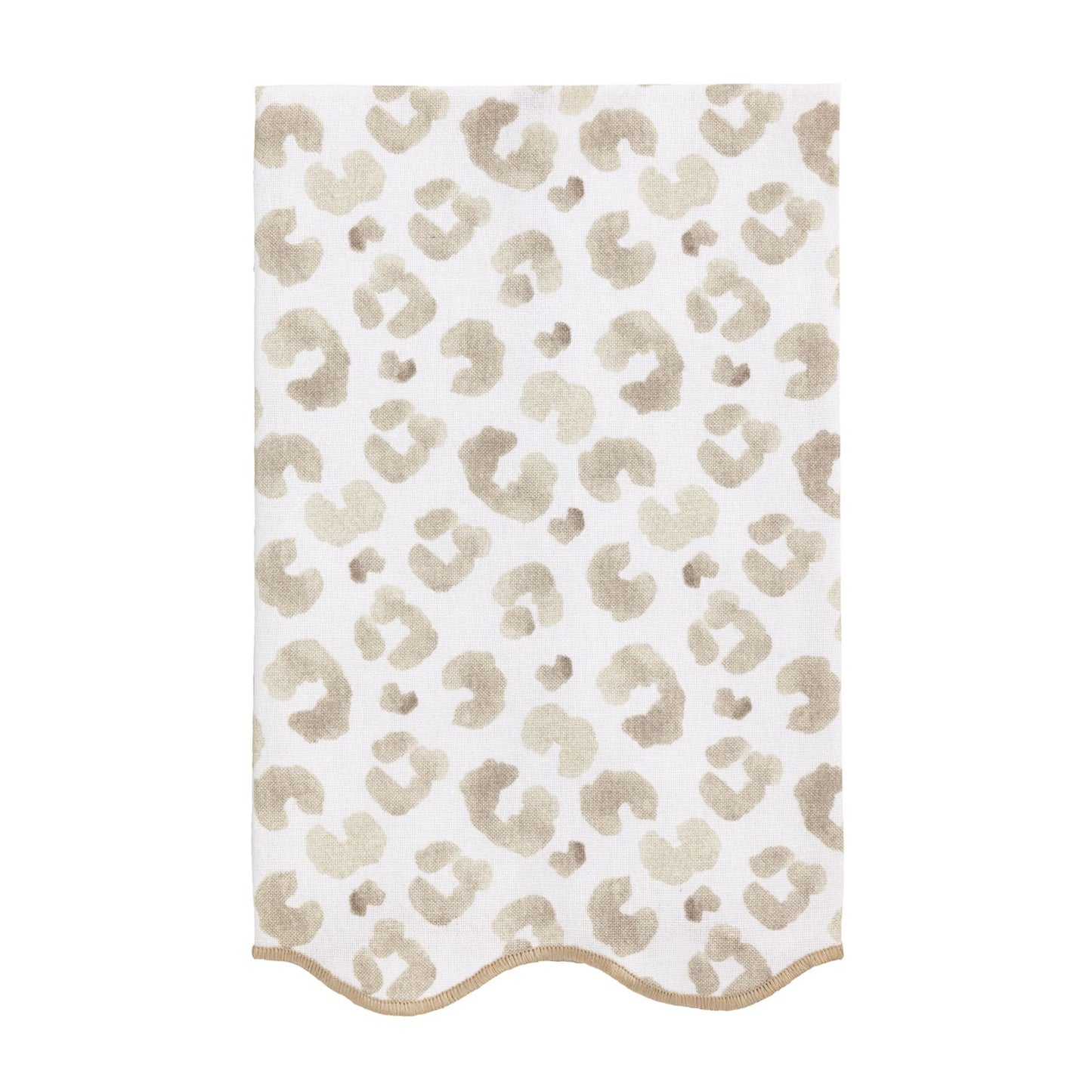 Taupe Leopard Printed Towel