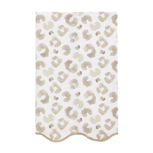 Taupe Leopard Printed Towel