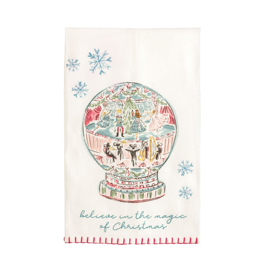 Snow Globe Nutcracker Towel