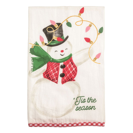 Snowman Whimsy Christmas Towel