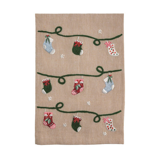 Stocking Whimsy Christmas Towel