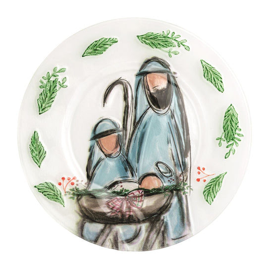 Nativity Glass Plate