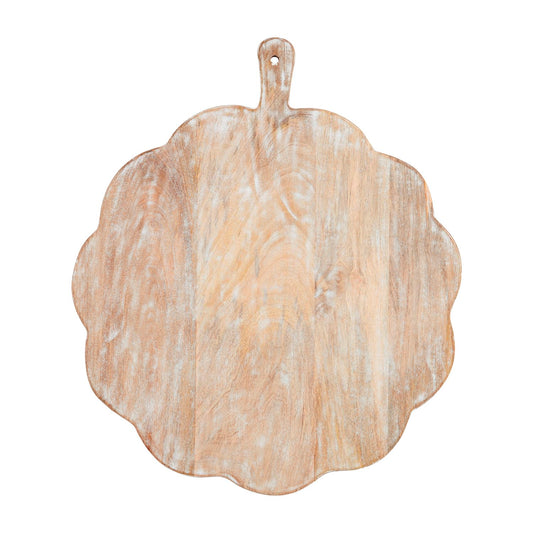 Large Scalloped Wood Board