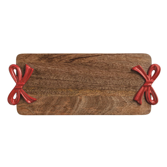 Red Bow Wood Board