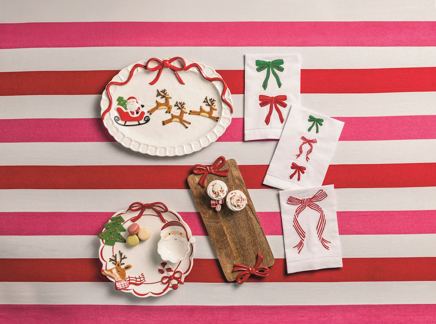 Red Bow Wood Board