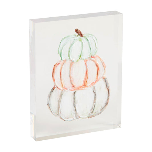 Stack Acrylic Pumpkin Plaque