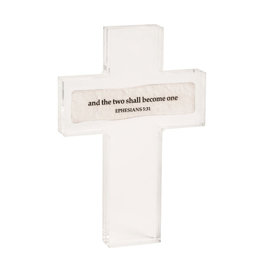 And The Two Sentiment Acrylic Cross